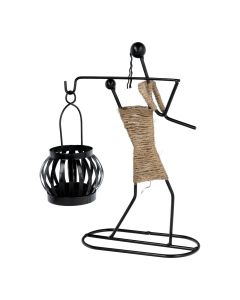 Decorative metal candlestick ART DECO Africa model C IALC-1