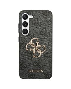 GUESS case for SAMSUNG S24 Plus GUHCS24M4GMGGR (Leather 4G Metal Logo) black