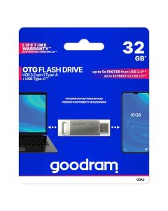 GOODRAM pendrive OTG USB A + Type C ODA3 32GB USB3.2