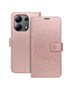 MEZZO Book case for XIAOMI Redmi Note 13 4G mandala rose gold