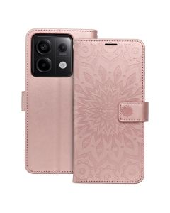 MEZZO Book case for XIAOMI Redmi Note 13 Pro 5G mandala rose gold