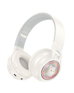 HOCO wireless headphones bluetooth W50 milky white