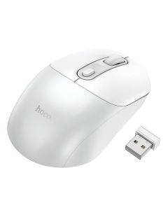 Wireless mouse Hoco 2 4G 1600 dpi GM28 white gray