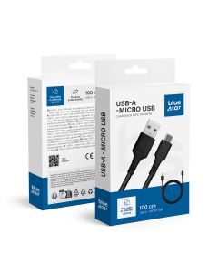 Cable USB A to Micro USB Blue Star 2A 1 m DC-001AM2.0 black