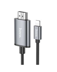 Cable Lightning to HDMI Hoco 1080p 2 m UA27 metal gray