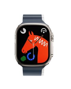 Apple watch band Hoco magnetic silicone 42 / 44 / 45 / 49 mm AS102 midnight blue with gray