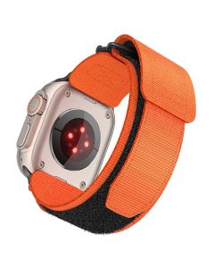 FORCELL F-DESIGN FA05 nylon strap for APPLE Watch 42 / 44 / 45 / 49 mm orange