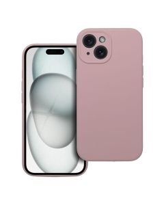 Case SILICONE 2mm for IPHONE 15 sand pink