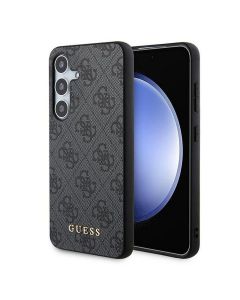 GUESS case for SAMSUNG A35 GUOHCSA35G4GFGR (PU 4G Classic Metal Logo) black