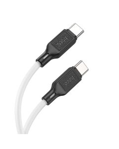 Cable USB C to USB C Hoco 3A 60W 1 m X90 white