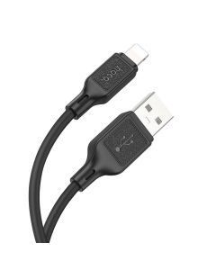 Cable USB A to Lightning Hoco 2 4A 1 m X90 black