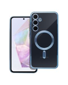 ELECTRO MAG COVER case compatible with MagSafe for SAMSUNG A35 blue