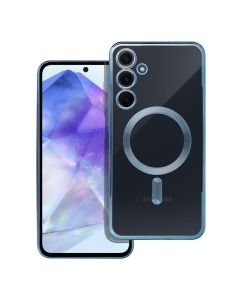 ELECTRO MAG COVER case compatible with MagSafe for SAMSUNG A55 blue