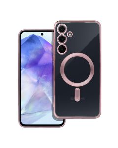 ELECTRO MAG COVER case compatible with MagSafe for SAMSUNG A55 rose gold