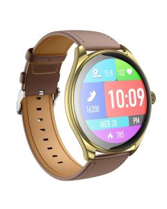 Smartwatch Hoco 1 43 AMOLED with call function Y22 champagne gold