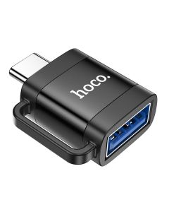 Adapter OTG USB C to USB A Hoco 3A UA31C black