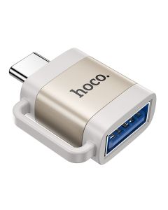 Adapter OTG USB C to USB A Hoco 3A UA31C gray