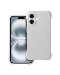 Silicone Zephyr Mag Cover compatible with MagSafe do IPHONE 16 white