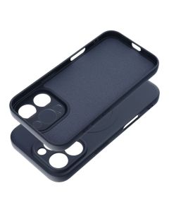 SILICONE MAG COVER case compatible with MagSafe for IPHONE 16 Pro blue titanium