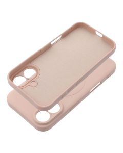 SILICONE MAG COVER case compatible with MagSafe for IPHONE 16 pink