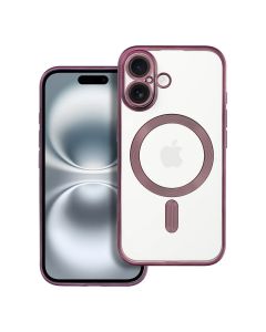 ELECTRO MAG COVER case compatible with MagSafe for IPHONE 16 deep purple