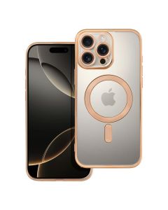 ELECTRO MAG COVER case compatible with MagSafe for IPHONE 16 Pro Max gold