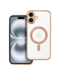 ELECTRO MAG COVER case compatible with MagSafe for IPHONE 16 Plus gold