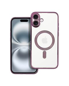 ELECTRO MAG COVER case compatible with MagSafe for IPHONE 16 Plus deep purple
