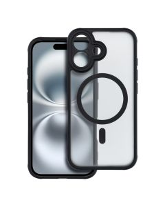 FULL MATTE MAG COVER case compatible with MagSafe for IPHONE 16 black