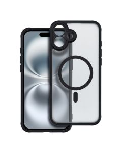 FULL MATTE MAG COVER case compatible with MagSafe for IPHONE 16 Plus black