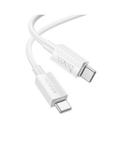 Cable USB C to USB C Hoco 3A 60W 1 m X107 white