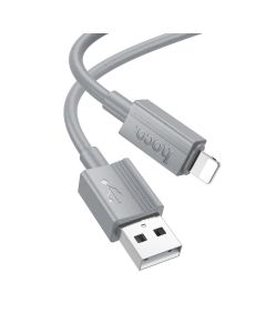Cable USB A to Lightning Hoco 2 4A 1 m X107 gray