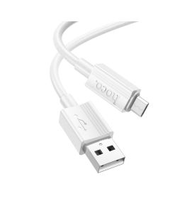 Cable USB A to Micro USB Hoco 2 4A 1 m X107 white