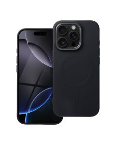 SILICONE MAG COVER (big hole) case compatible with MagSafe for IPHONE 16 Pro black