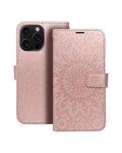 MEZZO Book case for IPHONE 16 Pro Max mandala rose gold