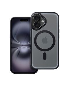 MATTE MAG COVER case compatible with MagSafe for IPHONE 16 black