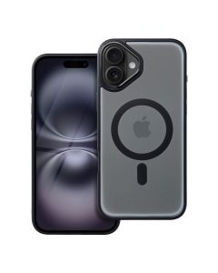 MATTE MAG COVER case compatible with MagSafe for IPHONE 16 Plus black