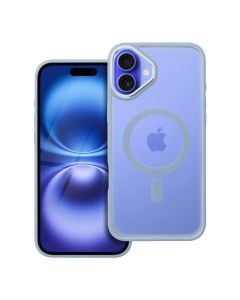 MATTE MAG COVER case compatible with MagSafe for IPHONE 16 Plus blue