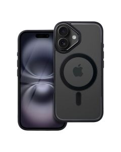 COLOR EDGE MAG COVER case compatible with MagSafe for IPHONE 16 black