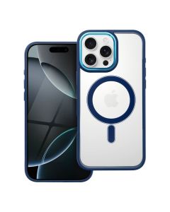 COLOR EDGE MAG COVER case compatible with MagSafe for IPHONE 16 Pro Max navy blue