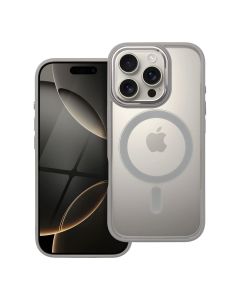COLOR EDGE MAG COVER case compatible with MagSafe for IPHONE 16 Pro titatnium grey