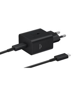 SAMSUNG original charger Type C + cable Type C to Type C PD 3A 45W EP-T4511XBEGEU black blister