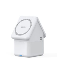 W20 4-in-1 House-shaped Magnetic Wireless Charger Stand 15W White