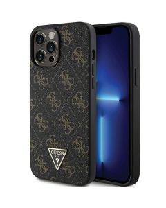 GUESS case for IPHONE 14 Pro GUHCP14LPG4GPK (4G Triangle Metal Logo) black