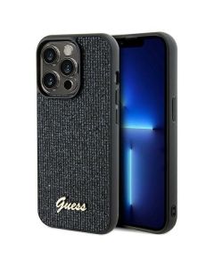 GUESS case for IPHONE 14 Pro GUHCP14LPMSDGSK (Disco Metal Script) black