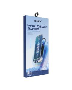 6D Pro Veason Easy-Install Glass + Applicator - for Iphone 16 Plus black