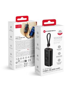 Powerbank Forcell F-Energy F10K4 PD QC3.0 3A 22 5W 10000 mAh compatible with Apple Watch black