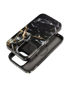 FORCELL F-PROTECT Mirage  Military Drop-Tested case compatible with MagSafe for IPHONE 16 black marble