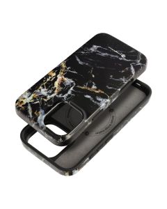 FORCELL F-PROTECT Mirage  Military Drop-Tested case compatible with MagSafe for IPHONE 16 PLUS black marble