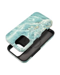 FORCELL F-PROTECT Mirage  Military Drop-Tested case compatible with MagSafe for IPHONE 16 green marble
